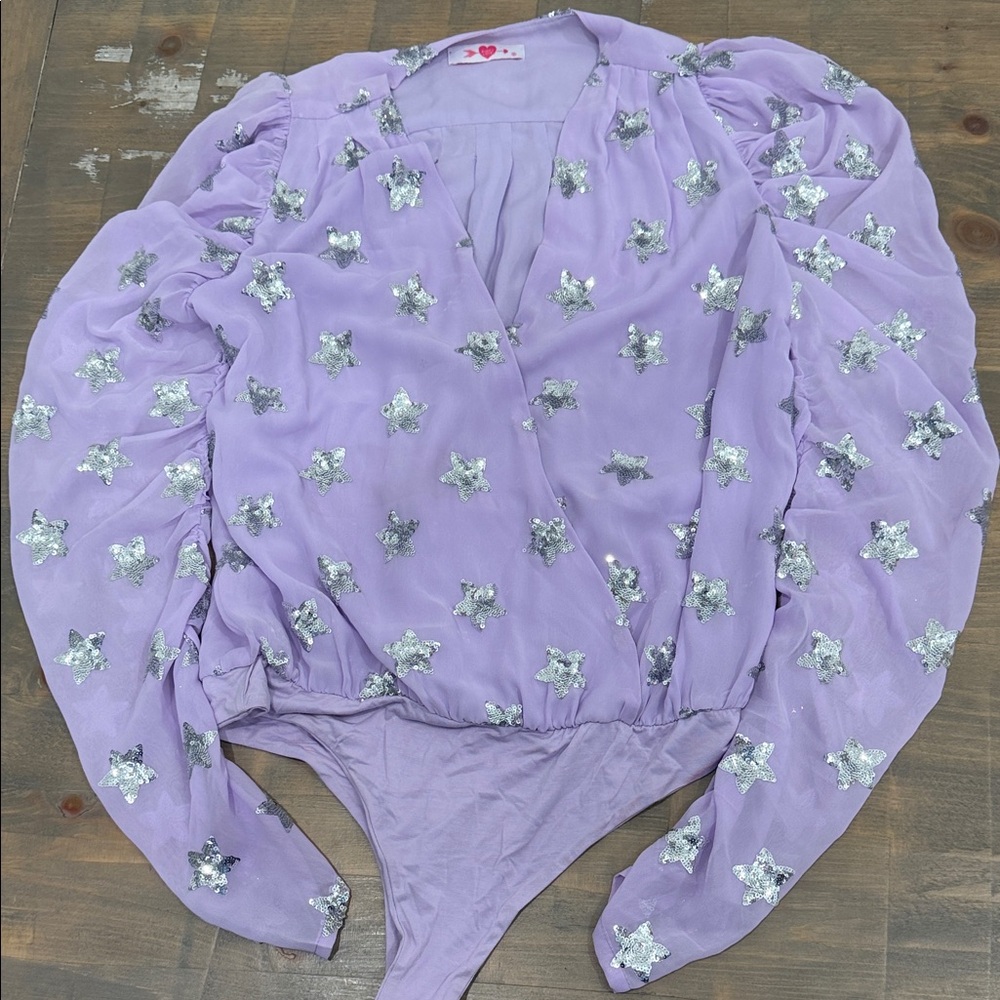 Buddy Love Lavender Star Bodysuit